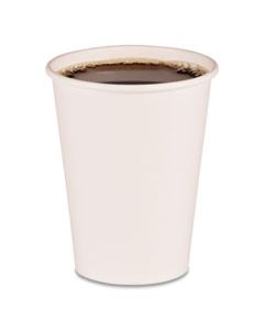 BWKWHT12HCUP PAPER HOT CUPS, 12 OZ, WHITE, 20 CUPS/SLEEVE, 50 SLEEVES/CARTON