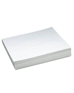 PAC2635 SKIP-A-LINE RULED NEWSPRINT PAPER, 3/4" TWO-SIDED LONG RULE, 8.5 X 11, 500/PACK