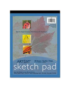 PAC4746 ART1ST SKETCH PAD, 60 LB, 9 X 12, WHITE, 50 SHEETS