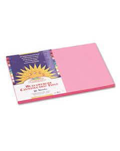 PAC7007 CONSTRUCTION PAPER, 58LB, 12 X 18, PINK, 50/PACK
