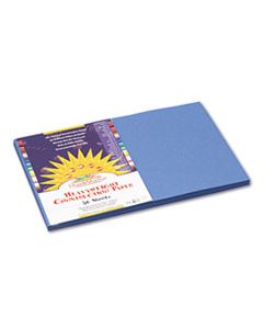 PAC7407 CONSTRUCTION PAPER, 58LB, 12 X 18, BLUE, 50/PACK