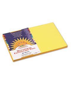 PAC8407 CONSTRUCTION PAPER, 58LB, 12 X 18, YELLOW, 50/PACK