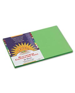 PAC9607 CONSTRUCTION PAPER, 58LB, 12 X 18, BRIGHT GREEN, 50/PACK