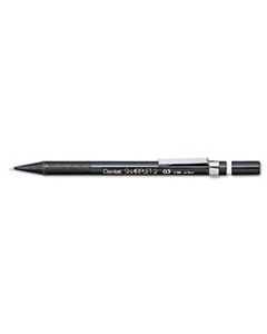 PENA125A SHARPLET-2 MECHANICAL PENCIL, 0.5 MM, HB (#2.5), BLACK LEAD, BLACK BARREL