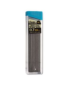 PENC27HB SUPER HI-POLYMER LEAD REFILLS, 0.7 MM, HB, BLACK, 30/TUBE