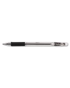 PIL32001 EASYTOUCH STICK BALLPOINT PEN, FINE 0.7MM, BLACK INK, CLEAR BARREL, DOZEN