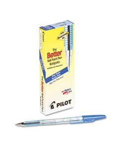 PIL36011 BETTER STICK BALLPOINT PEN, FINE 0.7MM, BLUE INK, TRANSLUCENT BLUE BARREL, DOZEN