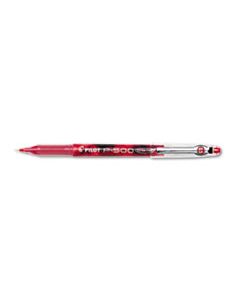 PIL38602 PRECISE P-500 STICK GEL PEN, EXTRA-FINE 0.5MM, RED INK/BARREL, DOZEN