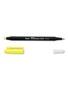 PIL45600 MARKLITER BALL PEN & HIGHLIGHTER, CHISEL/CONICAL TIP, FLUORESCENT YELLOW/BLACK