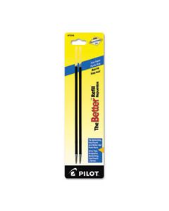 PIL77216 REFILL FOR PILOT BETTER, BETTERGRIP, EASYTOUCH AND CAMO BALLPOINT PENS, FINE POINT, BLUE INK, 2/PACK