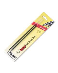 PIL77217 REFILL FOR PILOT BETTER, BETTERGRIP, EASYTOUCH AND CAMO BALLPOINT PENS, FINE POINT, RED INK, 2/PACK