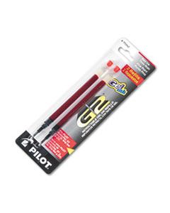 PIL77242 REFILL FOR PILOT GEL PENS, FINE POINT, RED INK, 2/PACK