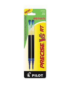 PIL77274 REFILL FOR PILOT PRECISE V5 RT ROLLING BALL, EXTRA-FINE POINT, BLUE INK, 2/PACK