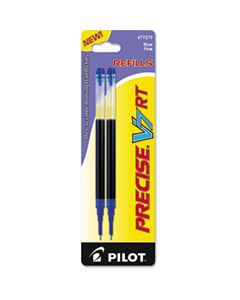 PIL77279 REFILL FOR PILOT PRECISE V7 RT ROLLING BALL, FINE POINT, BLUE INK, 2/PACK