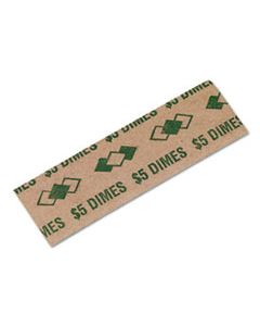 PMC53010 TUBULAR COIN WRAPPERS, DIMES, $5, POP-OPEN WRAPPERS, 1000/PACK