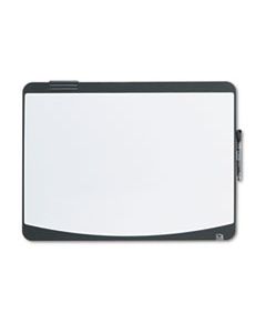 QRT06355BK TACK & WRITE BOARD, 23 1/2 X 17 1/2, BLACK/WHITE SURFACE, BLACK FRAME