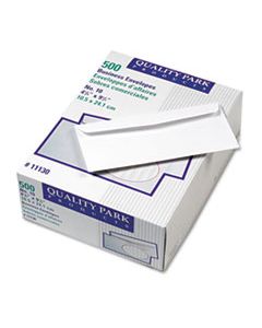 QUA11130 PARK RIDGE EMBOSSED EXECUTIVE ENVELOPE, #10, COMMERCIAL FLAP, GUMMED CLOSURE, 4.13 X 9.5, WHITE, 500/BOX