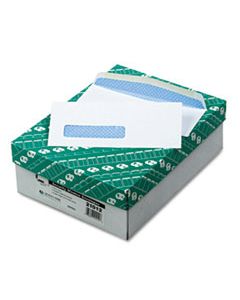 QUA21012 WINDOW ENVELOPE, #8 5/8, COMMERCIAL FLAP, GUMMED CLOSURE, 3.63 X 8.63, WHITE, 500/BOX