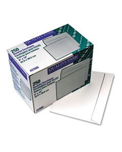 QUA37682 OPEN-SIDE BOOKLET ENVELOPE, #10 1/2, CHEESE BLADE FLAP, GUMMED CLOSURE, 9 X 12, WHITE, 250/BOX