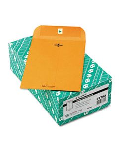 QUA37763 CLASP ENVELOPE, #1 3/4, CHEESE BLADE FLAP, CLASP/GUMMED CLOSURE, 6.5 X 9.5, BROWN KRAFT, 100/BOX