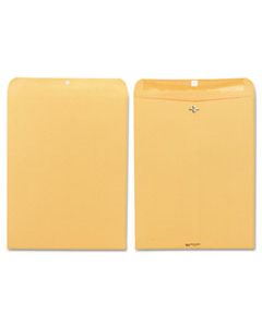 QUA37810 CLASP ENVELOPE, #15 1/2, CHEESE BLADE FLAP, CLASP/GUMMED CLOSURE, 12 X 15.5, BROWN KRAFT, 100/BOX