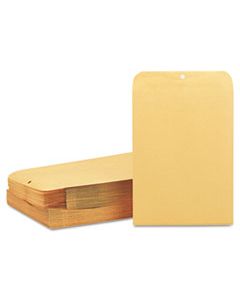 QUA37897 CLASP ENVELOPE, #97, CHEESE BLADE FLAP, CLASP/GUMMED CLOSURE, 10 X 13, BROWN KRAFT, 100/BOX