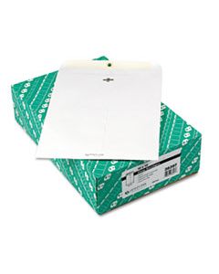 QUA38397 CLASP ENVELOPE, #97, CHEESE BLADE FLAP, CLASP/GUMMED CLOSURE, 10 X 13, WHITE, 100/BOX