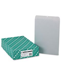 QUA38610 CLASP ENVELOPE, #110, CHEESE BLADE FLAP, CLASP/GUMMED CLOSURE, 12 X 15.5, EXECUTIVE GRAY, 100/BOX