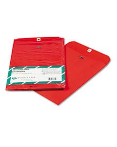 QUA38734 CLASP ENVELOPE, #90, CHEESE BLADE FLAP, CLASP/GUMMED CLOSURE, 9 X 12, RED, 10/PACK