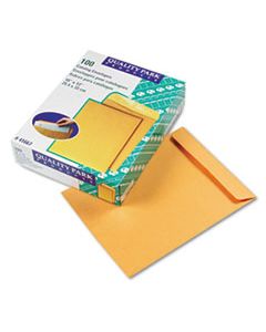 QUA41667 CATALOG ENVELOPE, #13 1/2, CHEESE BLADE FLAP, GUMMED CLOSURE, 10 X 13, BROWN KRAFT, 100/BOX