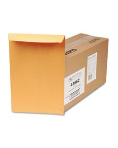 QUA43862 REDI-SEAL CATALOG ENVELOPE, #15, CHEESE BLADE FLAP, REDI-SEAL CLOSURE, 10 X 15, BROWN KRAFT, 250/BOX