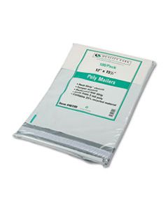 QUA46199 REDI-STRIP POLY MAILER, #5, SQUARE FLAP, REDI-STRIP CLOSURE, 12 X 15.5, WHITE, 100/PACK