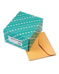 QUA54300 OPEN-SIDE BOOKLET ENVELOPE, #13 1/2, HUB FLAP, GUMMED CLOSURE, 10 X 13, BROWN KRAFT, 100/BOX