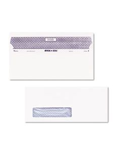 QUA67418 REVEAL-N-SEAL ENVELOPE, #10, COMMERCIAL FLAP, SELF-ADHESIVE CLOSURE, 4.13 X 9.5, WHITE, 500/BOX