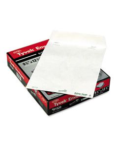 QUAR1520 CATALOG MAILERS, DUPONT TYVEK, #12 1/2, CHEESE BLADE FLAP, SELF-ADHESIVE CLOSURE, 9.5 X 12.5, WHITE, 100/BOX