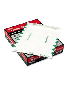 QUAR1590 CATALOG MAILERS, DUPONT TYVEK, #13 1/2, CHEESE BLADE FLAP, SELF-ADHESIVE CLOSURE, 10 X 13, WHITE, 100/BOX