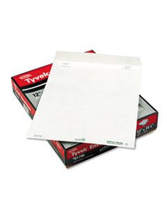 QUAR1790 CATALOG MAILERS, DUPONT TYVEK, #15 1/2, CHEESE BLADE FLAP, SELF-ADHESIVE CLOSURE, 12 X 16, WHITE, 100/BOX