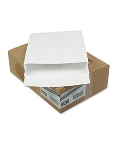 QUAR4290 OPEN END EXPANSION MAILERS, DUPONT TYVEK, #15 1/2, CHEESE BLADE FLAP, SELF-ADHESIVE CLOSURE, 12 X 16, WHITE, 100/CARTON