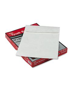 QUAR4292 OPEN END EXPANSION MAILERS, DUPONT TYVEK, #15 1/2, CHEESE BLADE FLAP, SELF-ADHESIVE CLOSURE, 12 X 16, WHITE, 25/BOX