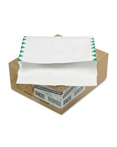 QUAR4620 OPEN SIDE EXPANSION MAILERS, DUPONT TYVEK, #13 1/2, CHEESE BLADE FLAP, SELF-ADHESIVE CLOSURE, 10 X 13, WHITE, 100/CARTON