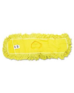 RCPJ15300YEL TRAPPER COMMERCIAL DUST MOP, LOOPED-END LAUNDERABLE, 5" X 24", YELLOW