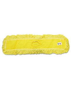 RCPJ15512 TRAPPER COMMERCIAL DUST MOP, LOOPED-END, 5" X 36", YELLOW, 12/CARTON