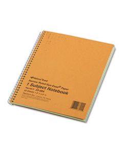 RED33004 SINGLE-SUBJECT WIREBOUND NOTEBOOKS, 1 SUBJECT, NARROW RULE, BROWN COVER, 8.25 X 6.88, 80 SHEETS