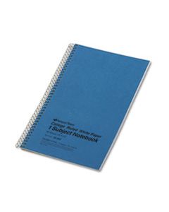 RED33560 SINGLE-SUBJECT WIREBOUND NOTEBOOKS, 1 SUBJECT, MEDIUM/COLLEGE RULE, BLUE COVER, 9.5 X 6, 80 SHEETS