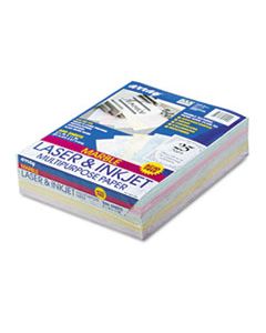 PAC101145 ARRAY COLORED BOND PAPER, 24LB, 8.5 X 11, ASSORTED MARBLE PASTEL COLORS, 500/REAM