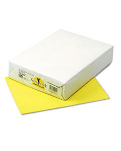 PAC102055 KALEIDOSCOPE MULTIPURPOSE COLORED PAPER, 24LB, 8.5 X 11, LEMON YELLOW, 500/REAM