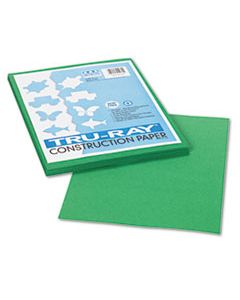 PAC102960 TRU-RAY CONSTRUCTION PAPER, 76LB, 9 X 12, HOLIDAY GREEN, 50/PACK