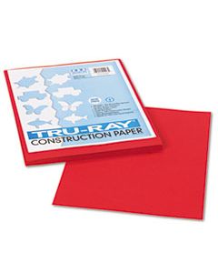 PAC102993 TRU-RAY CONSTRUCTION PAPER, 76LB, 9 X 12, HOLIDAY RED, 50/PACK