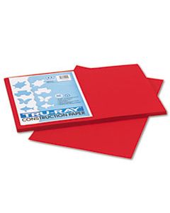 PAC102994 TRU-RAY CONSTRUCTION PAPER, 76LB, 12 X 18, HOLIDAY RED, 50/PACK