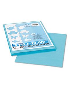 PAC103007 TRU-RAY CONSTRUCTION PAPER, 76LB, 9 X 12, TURQUOISE, 50/PACK